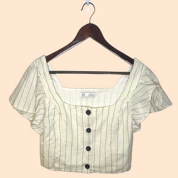 2 for $30 Zara trafaluc 100% cotton crop top - Picture 1 of 3